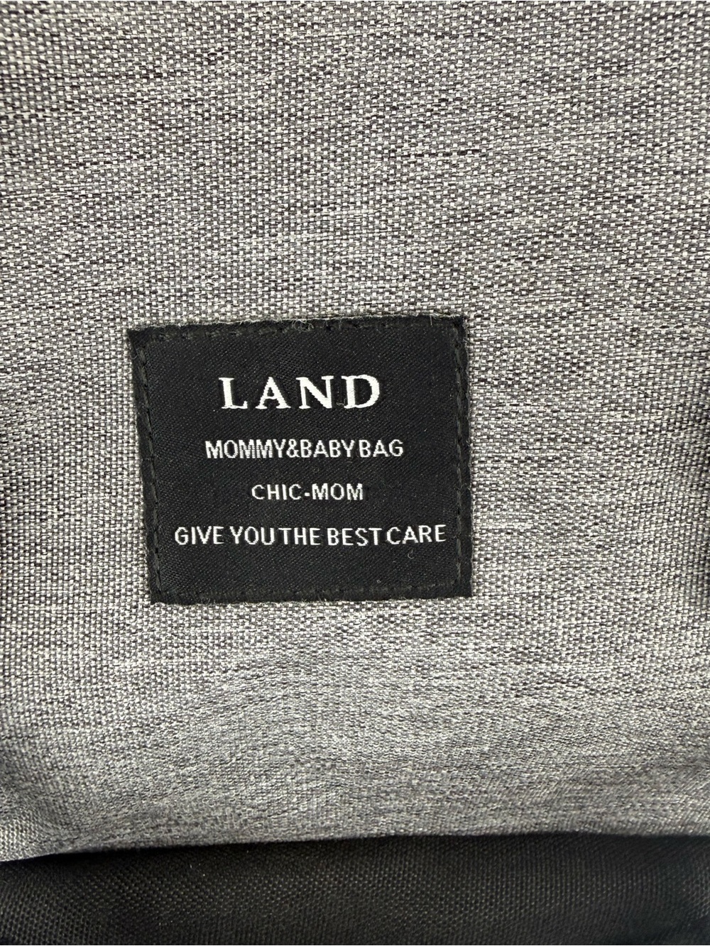 LAND Kids Gray and Black Backpack with Front Pocket - Picture 2 of 5